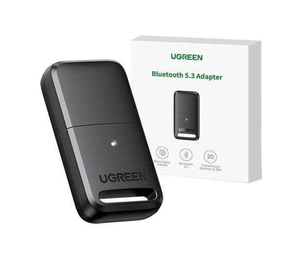 UGREEN Odbiornik USB Bluetooth 5.3 CM591 LED zasięg 20m czarny - 1488891 - zdjęcie 4
